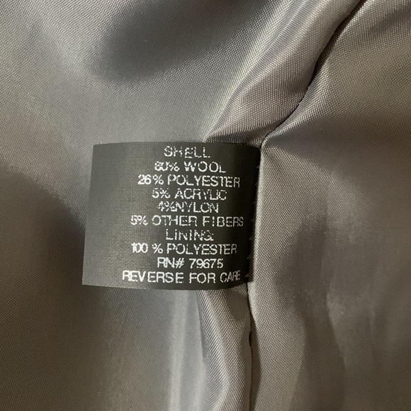 NWT Michael Kors light grey wool blend belted coat size small - Picture 9 of 10